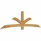 Ekena Millwork Davenport Rough Sawn Timber Gable Bracket, Western Red Cedar, 96"W x 28"H x 2"D x 4"F, 7/12 Pitch GBW096X28X0204DAV00RWR - alternate 2
